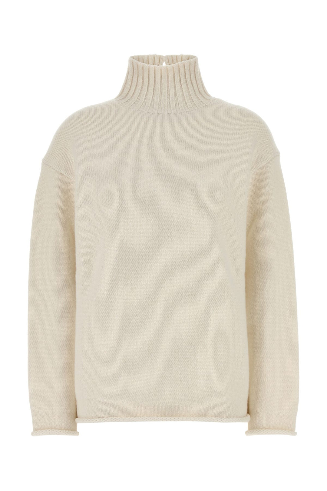 White cashmere sweater