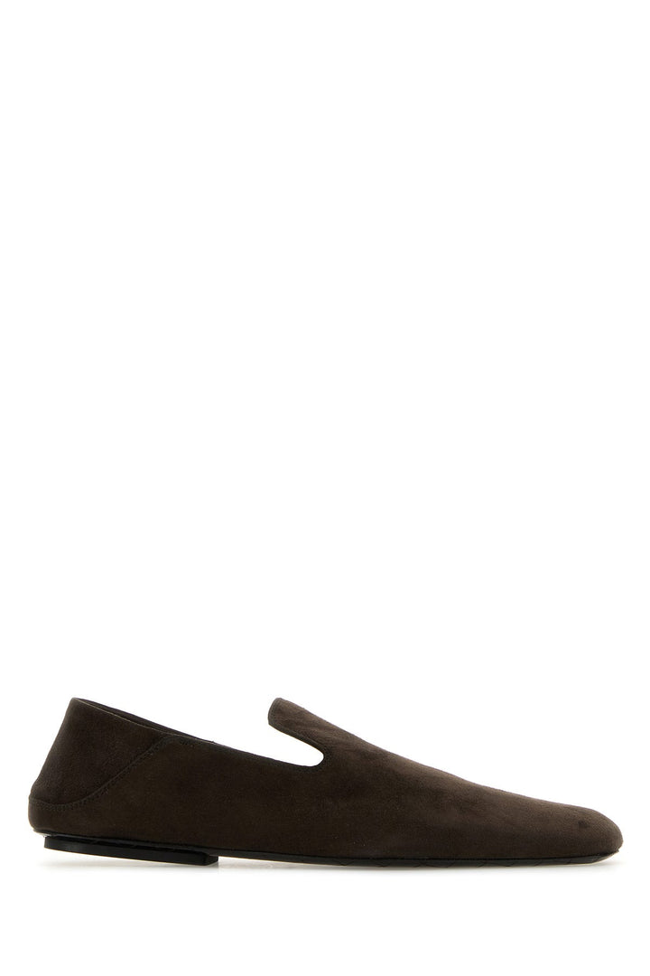 Dark brown suede Adamo slippers