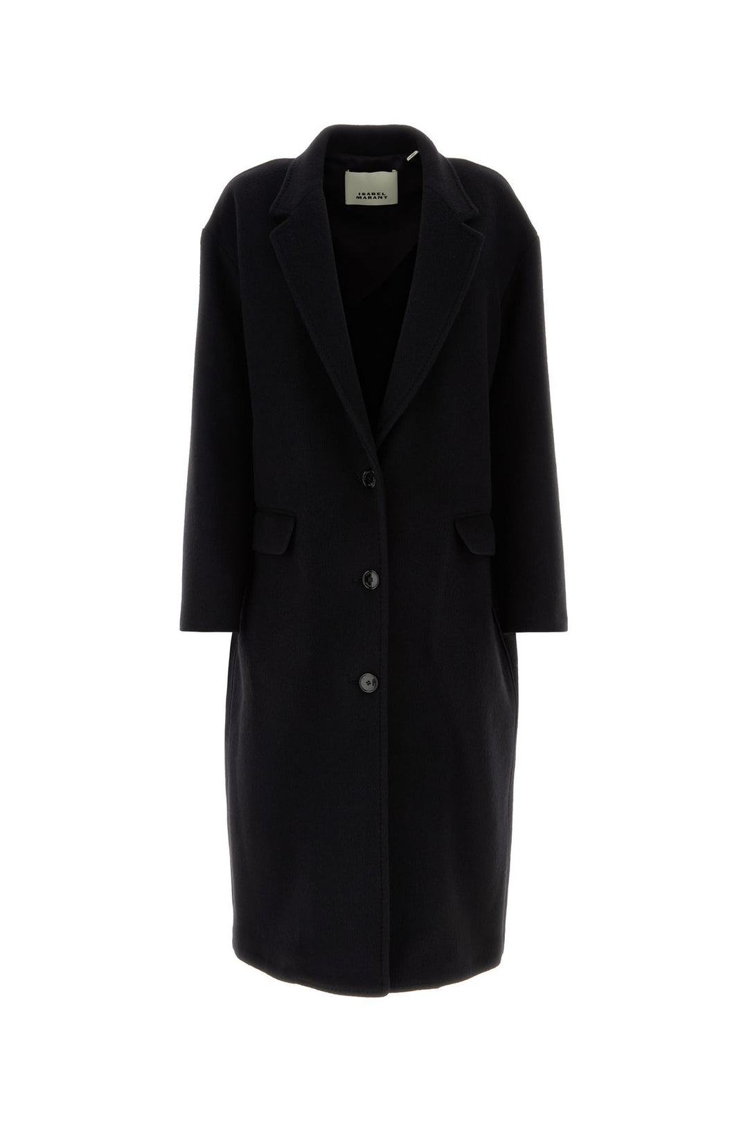 Black wool blend Efezia coat