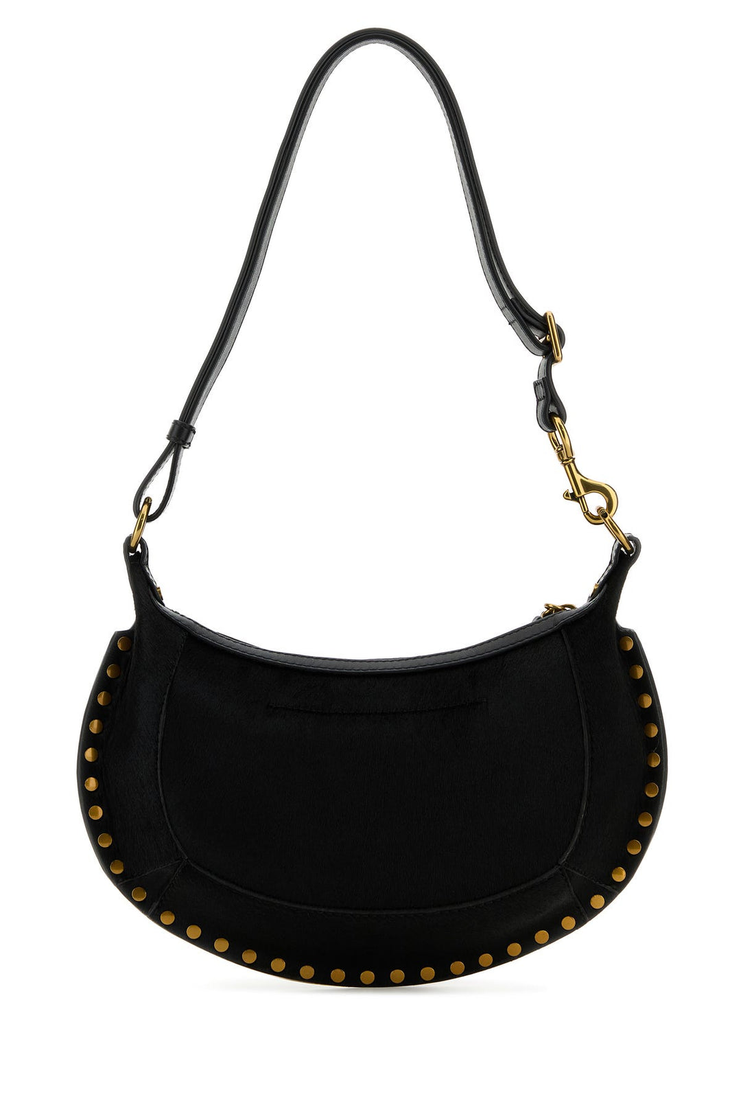 Black calf hair Oskan Moon shoulder bag