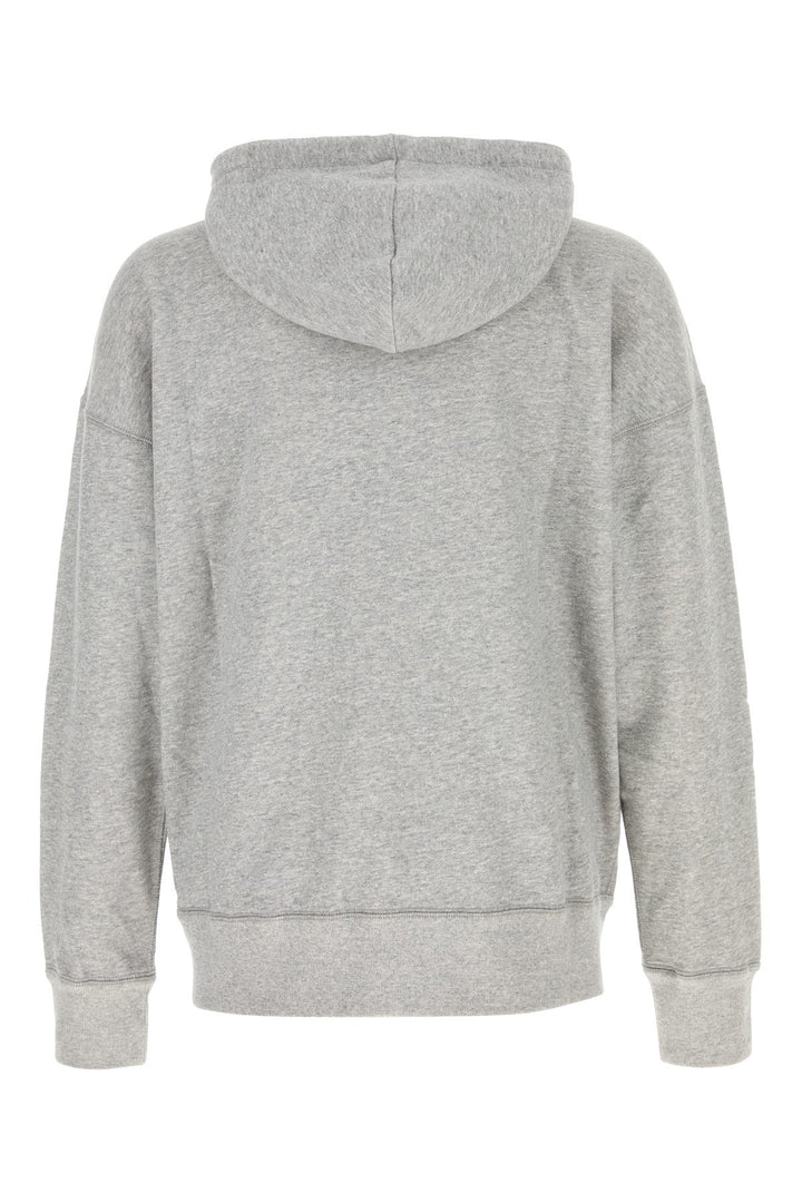 Melange grey cotton blend oversize Miley sweatshirt