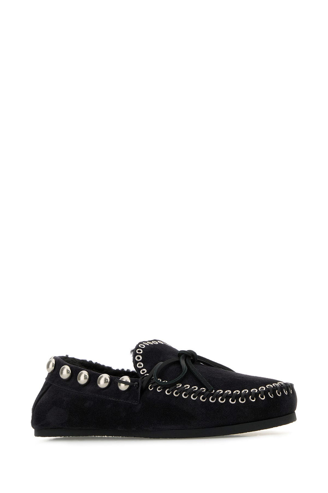 Black suede Fitza loafers