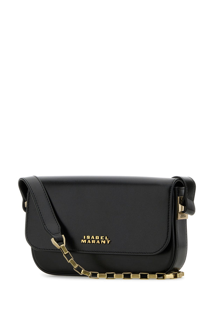 Black leather Lizza shoulder bag