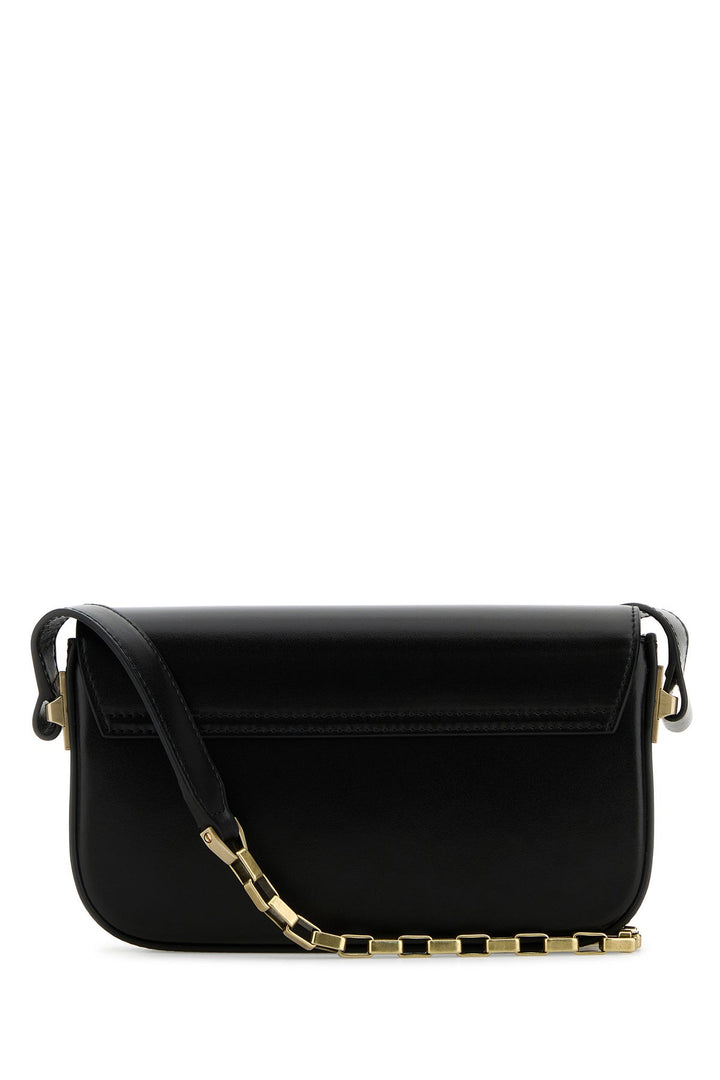 Black leather Lizza shoulder bag