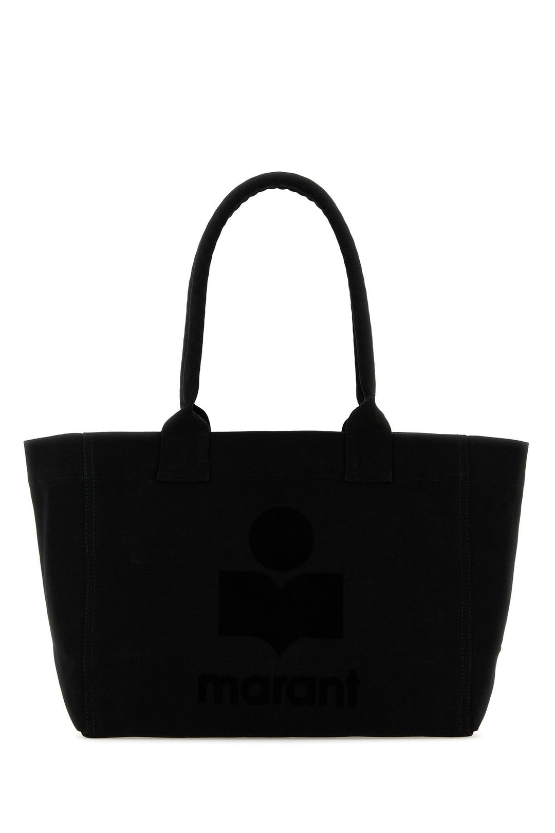 Black cotton Yenky Zipped shopping bag