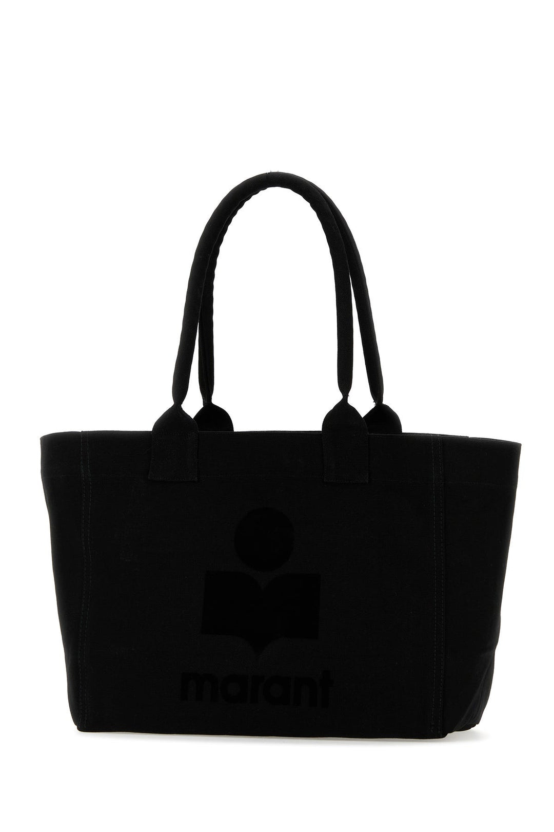 Black cotton Yenky Zipped shopping bag