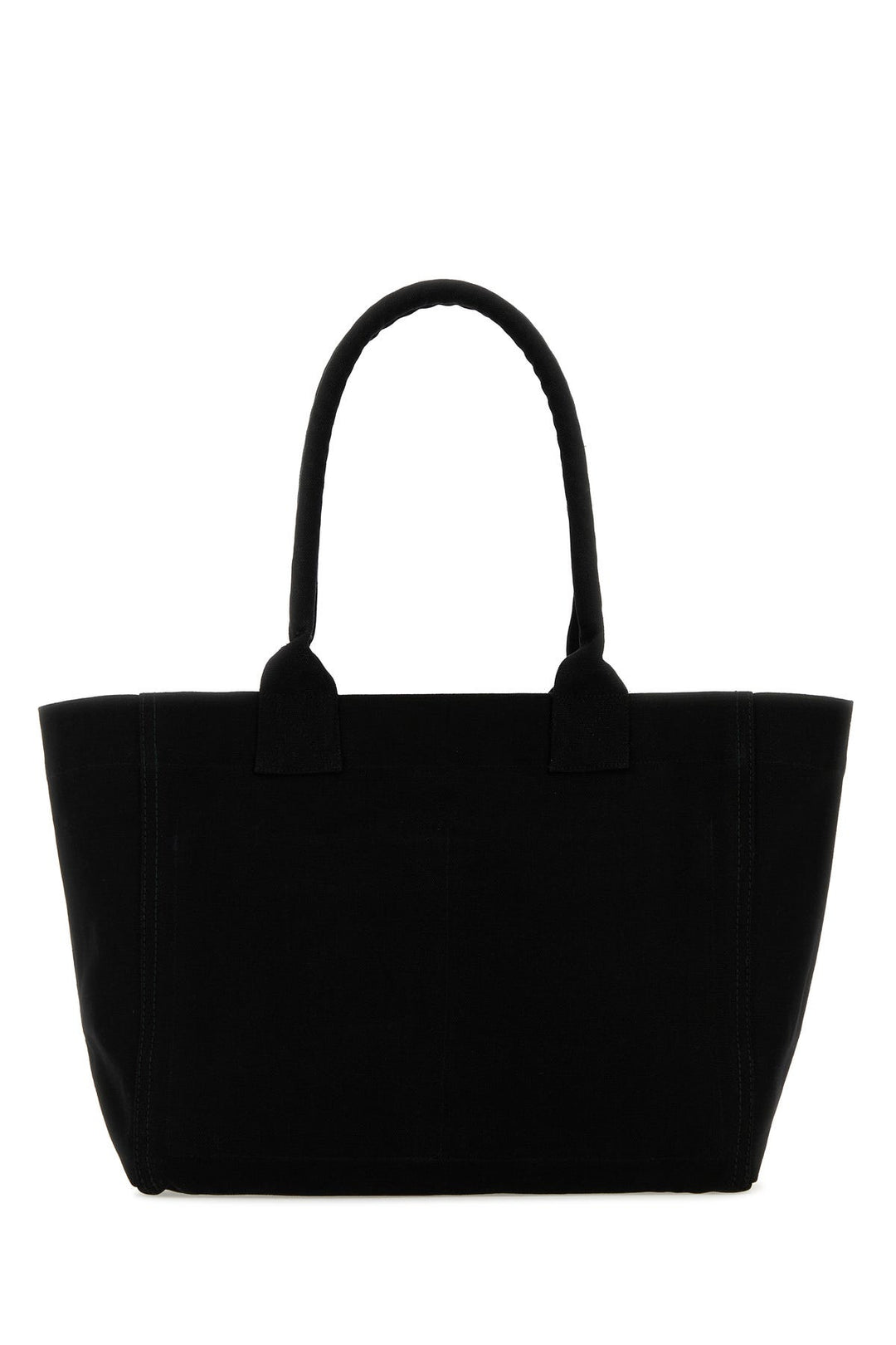 Black cotton Yenky Zipped shopping bag