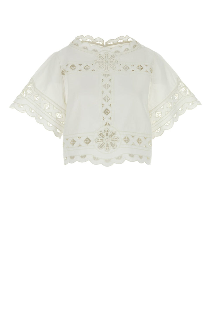 White cotton Parissa top