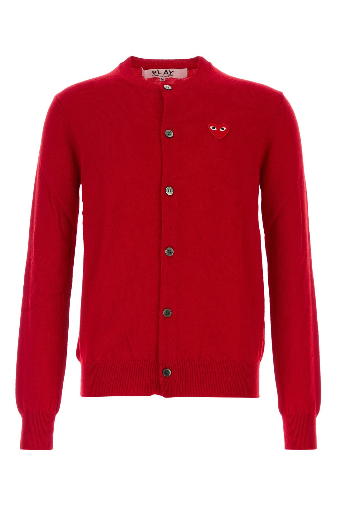 Red wool cardigan