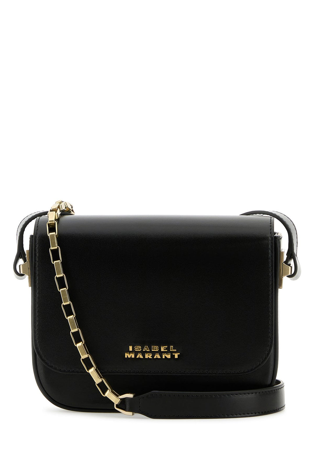 Black leather small Lizza crossbody bag