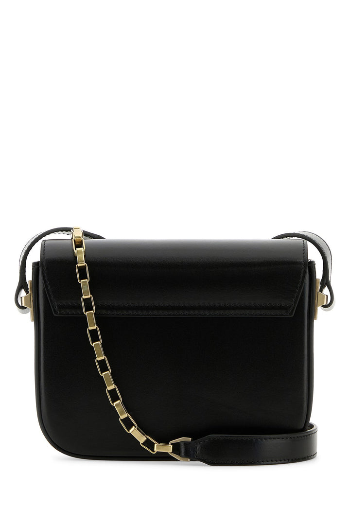 Black leather small Lizza crossbody bag