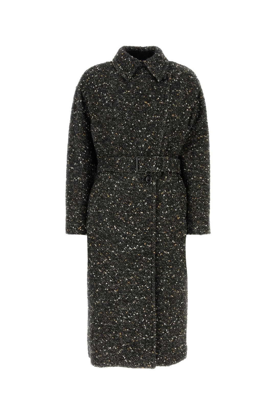 Melange slate wool blend Horia coat