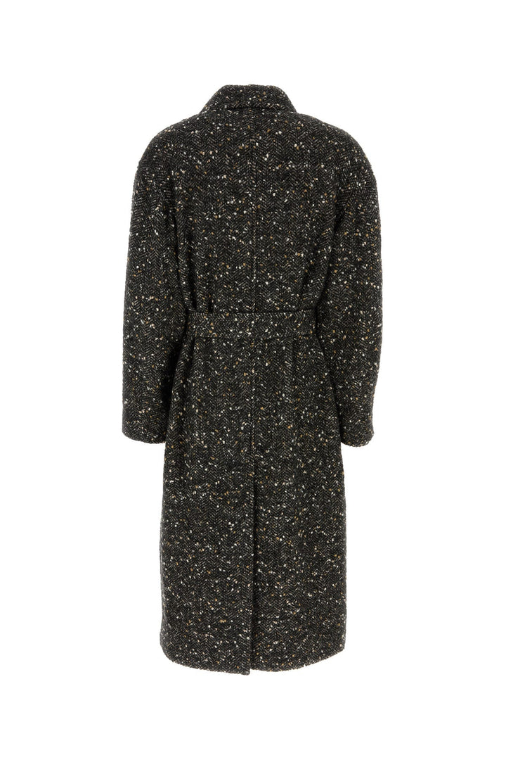 Melange slate wool blend Horia coat