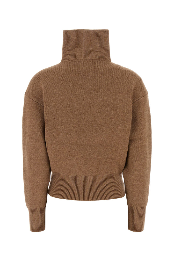 Camel stretch wool blend Laranne sweater