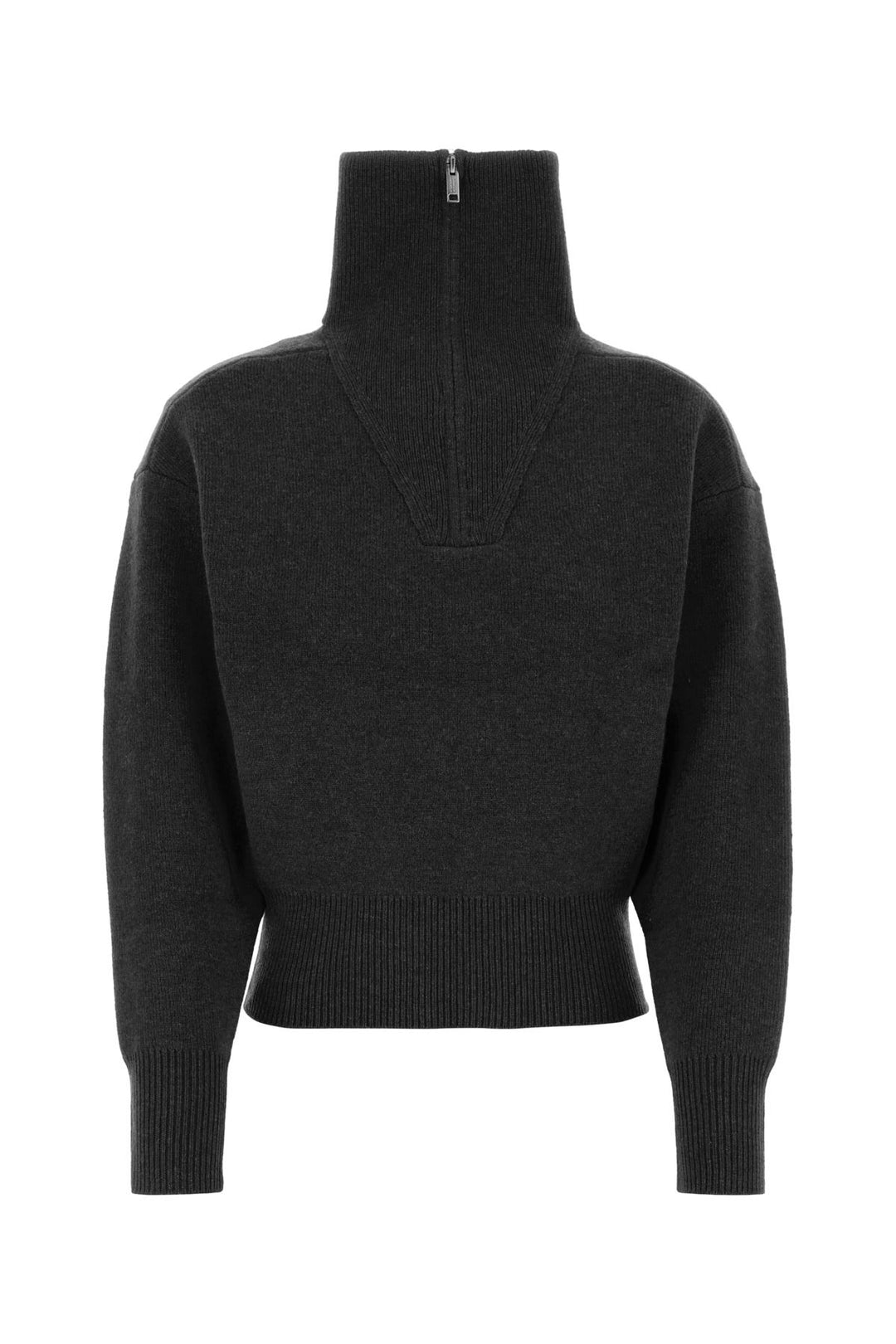 Charcoal stretch wool blend Laranne sweater