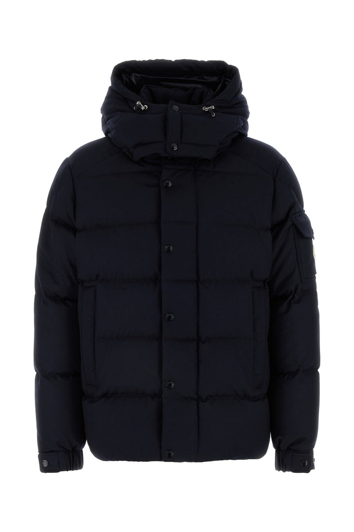 Navy blu nylon Vezer down jacket