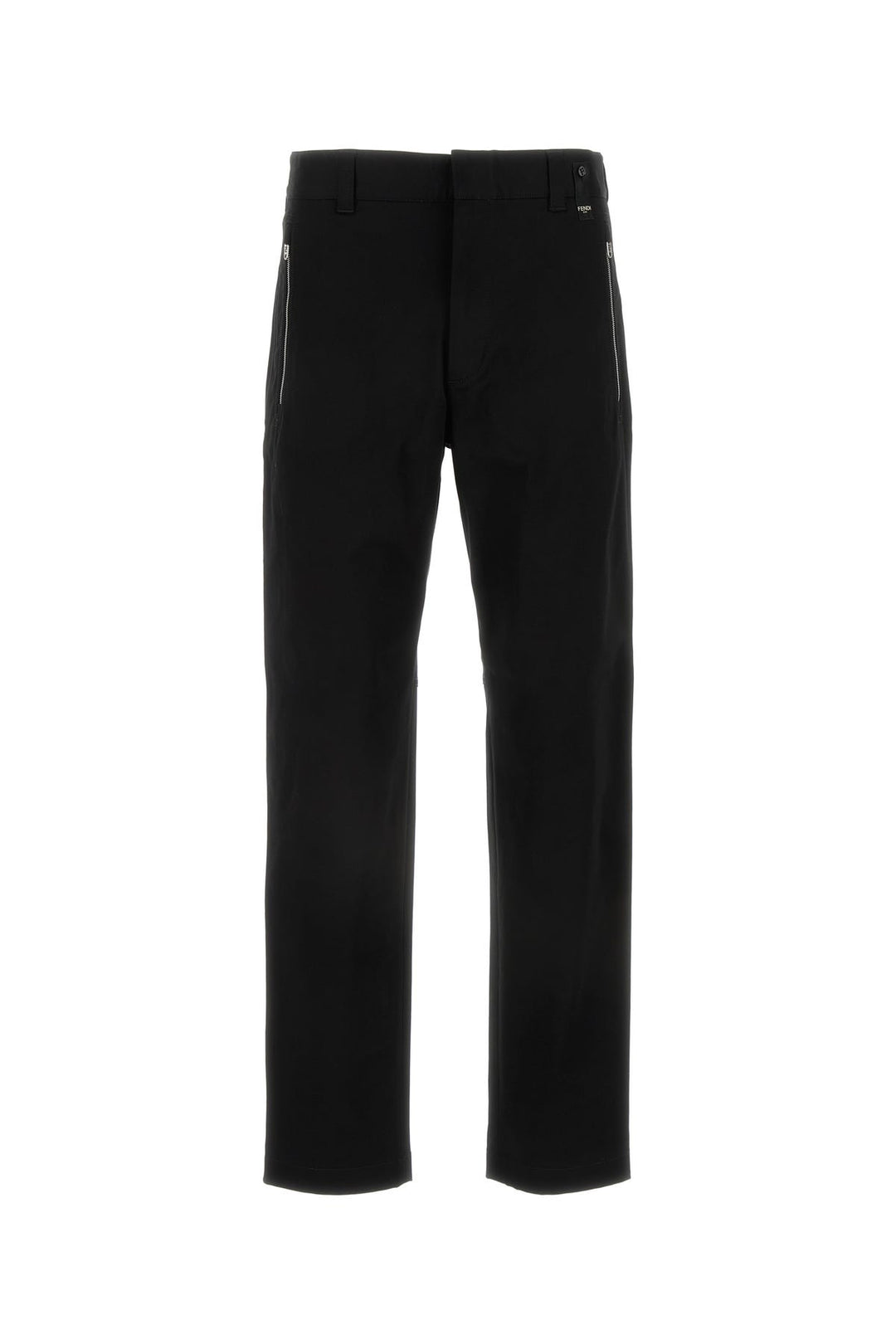 Black gabardine cigarette pant