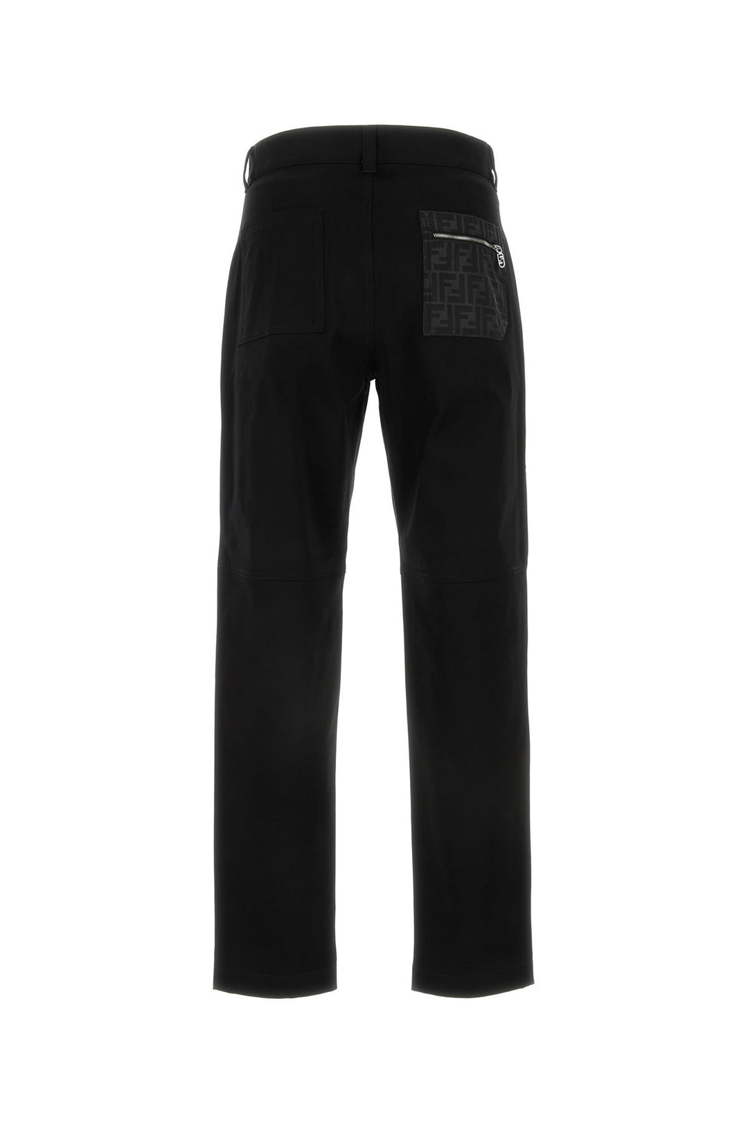 Black gabardine cigarette pant