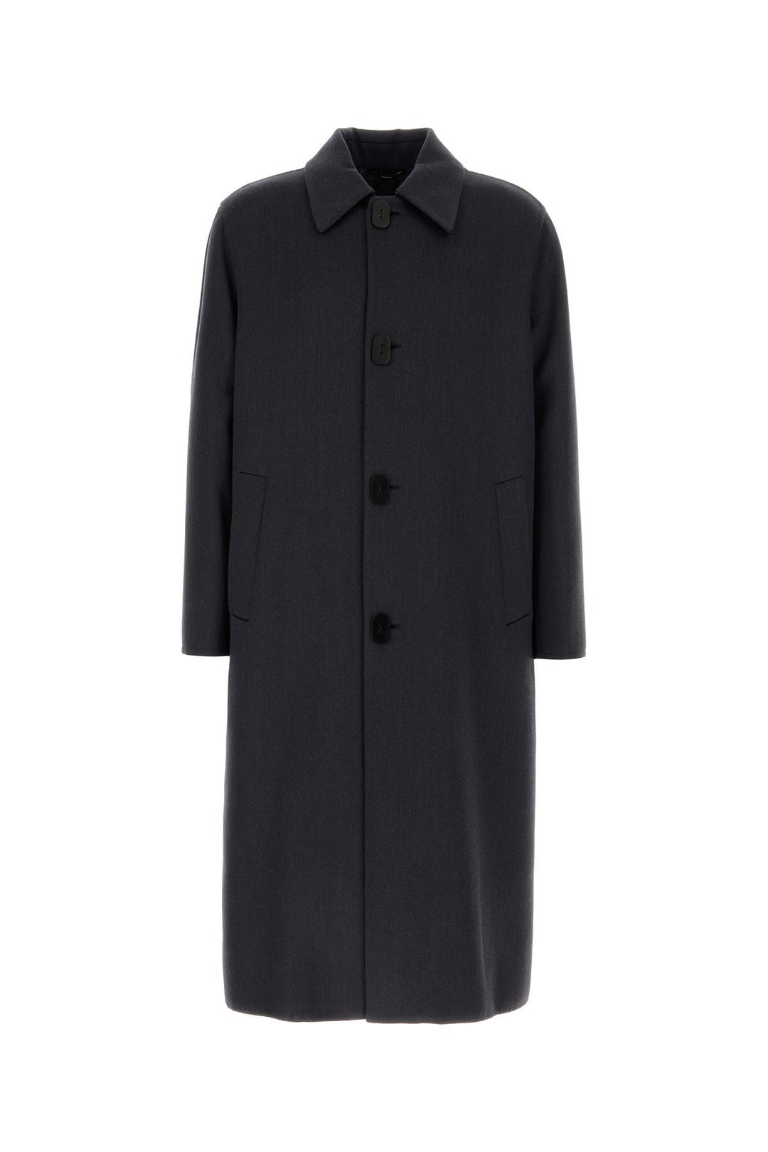 Charcoal wool blend coat