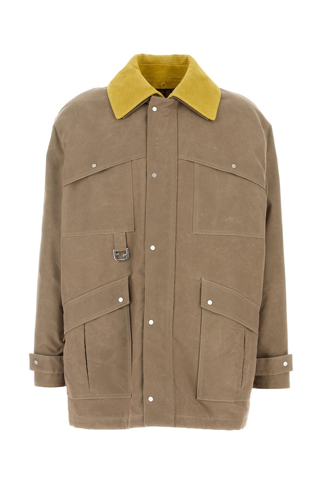 Beige canvas coat