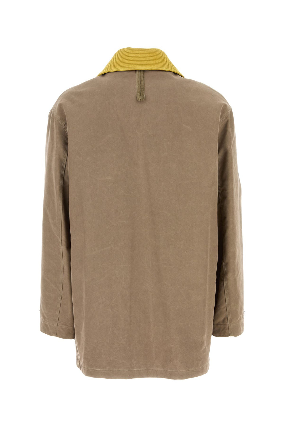 Beige canvas coat