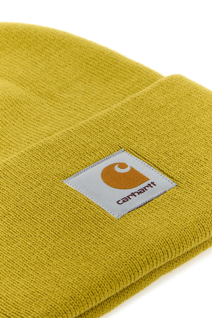 Mustard acrylic Watch Hat