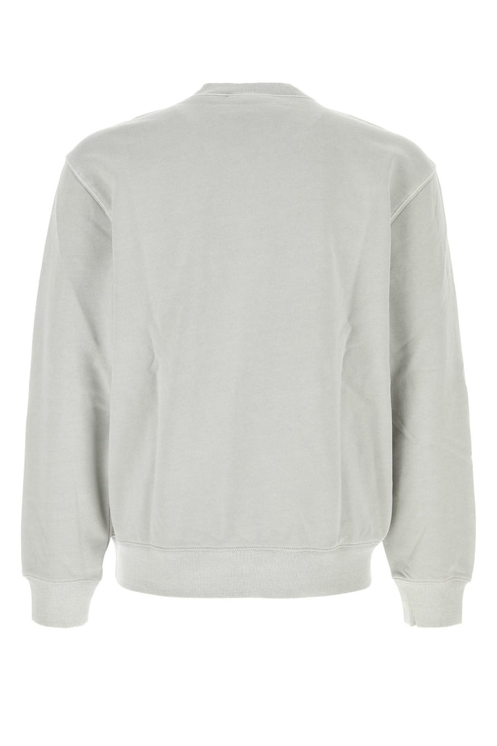 Light grey cotton Duster Script Sweat