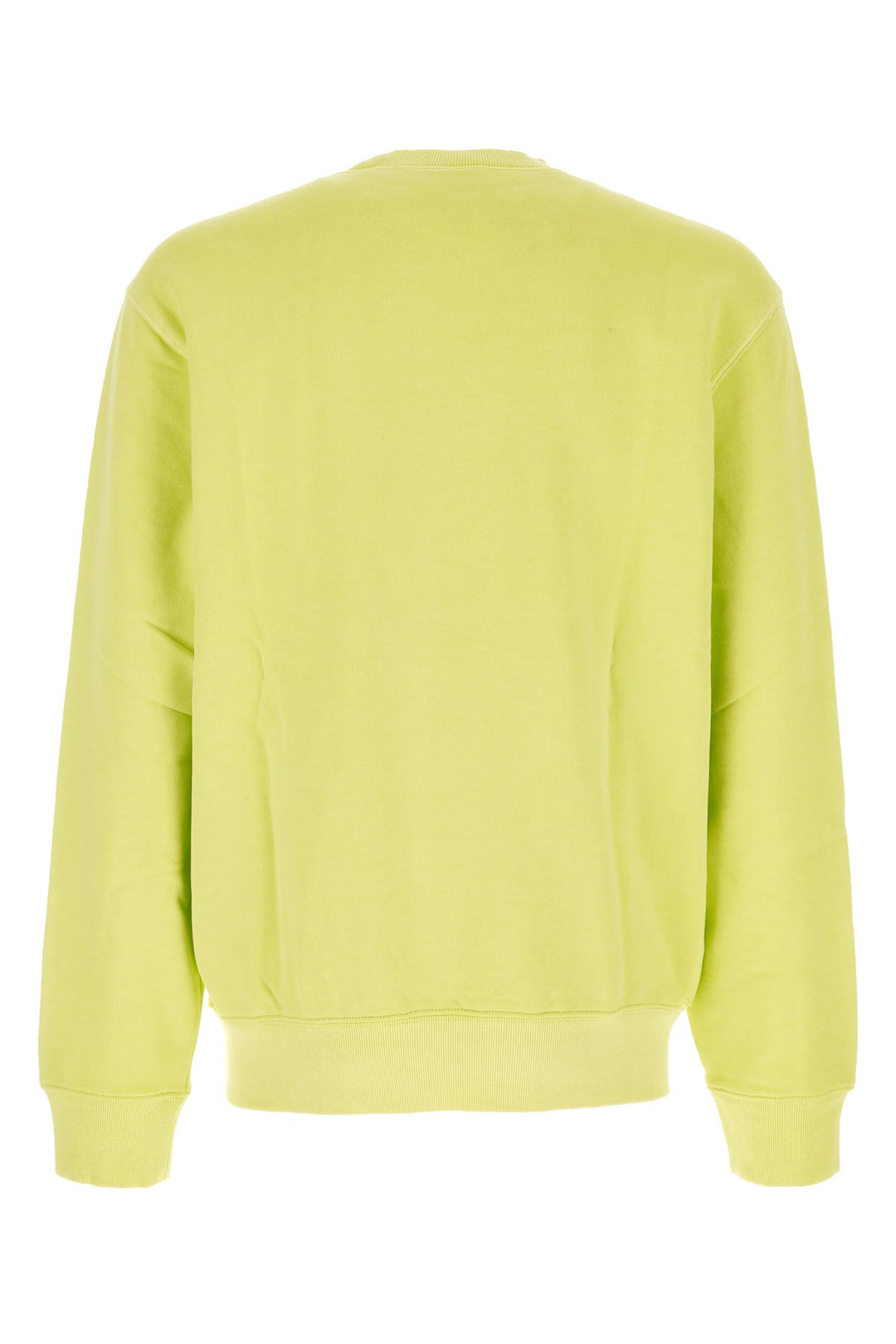 Fluo yellow cotton Duster Script Sweat