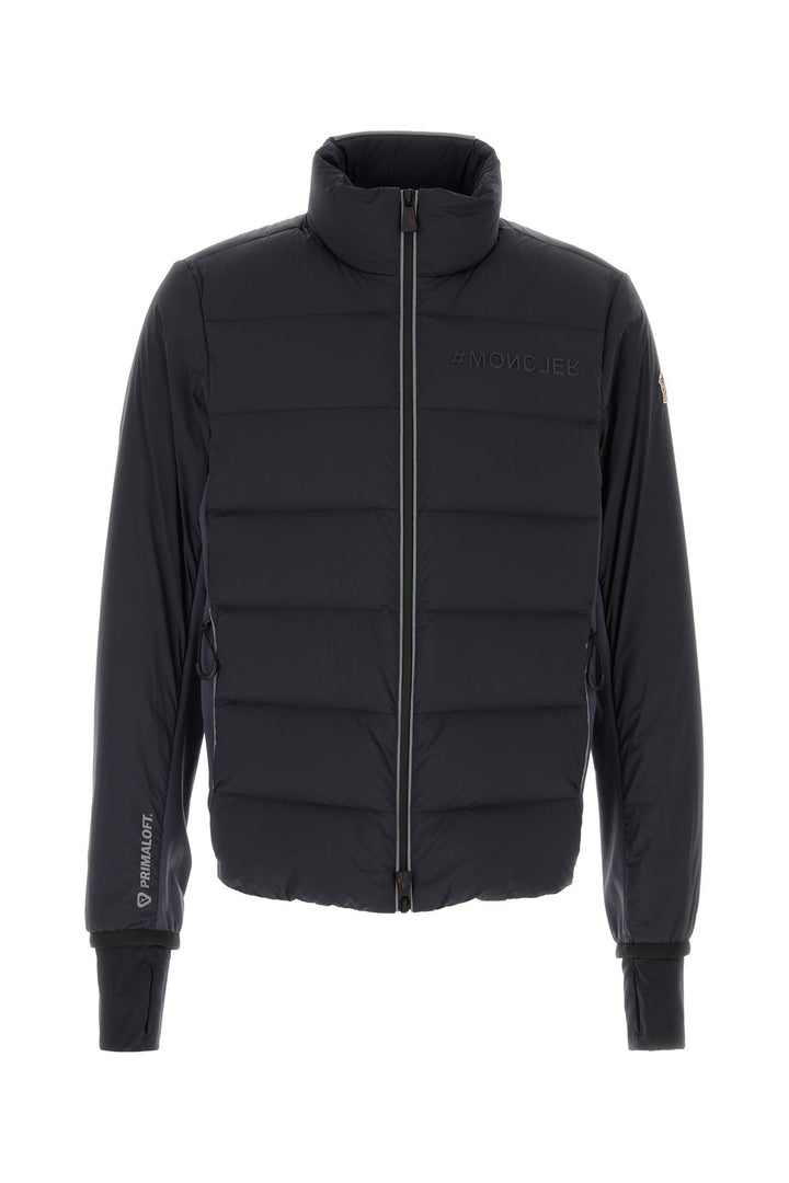 Midnight blue stretch nylon Pocol down jacket