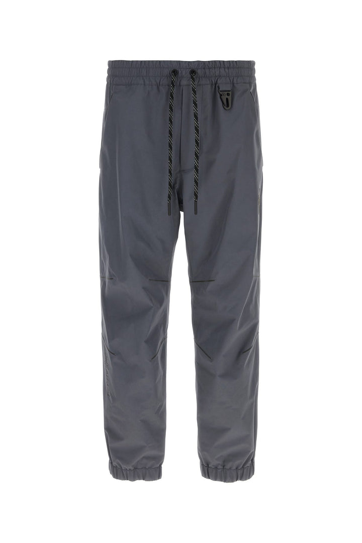 Dark grey polyester padded joggers