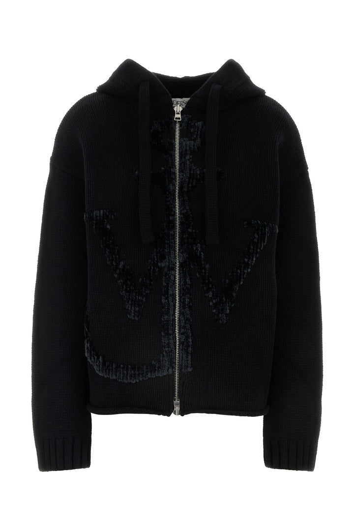 Black wool sweatshirt