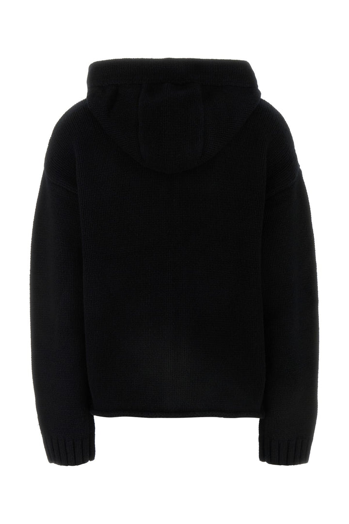 Black wool sweatshirt