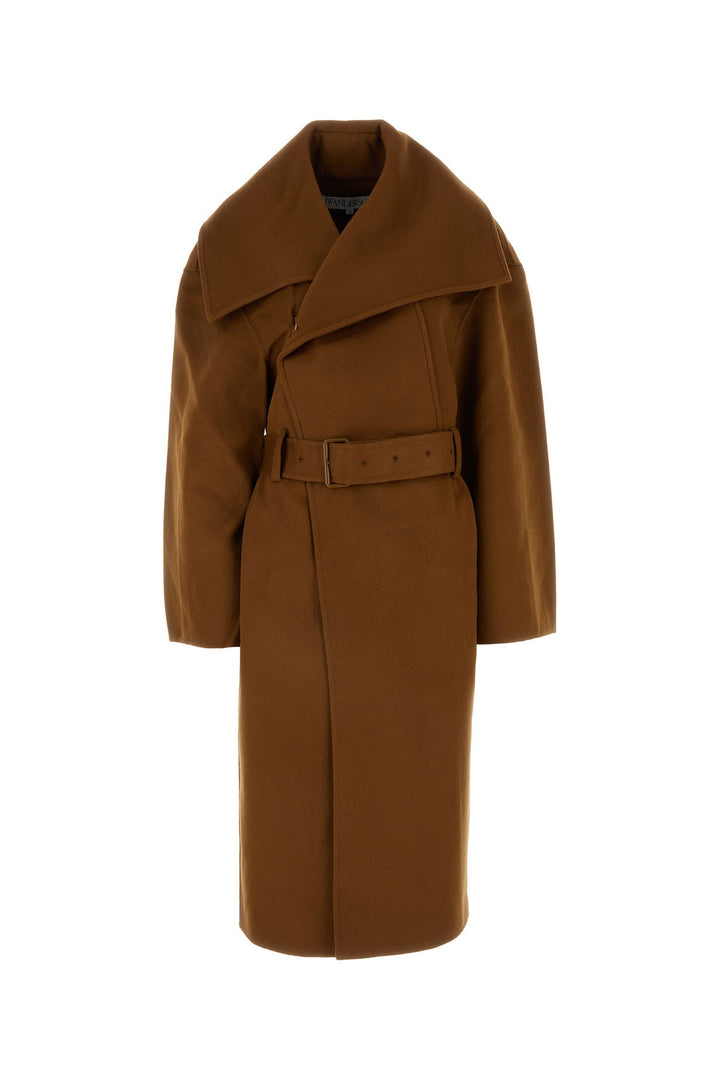 Brown wool oversize coat