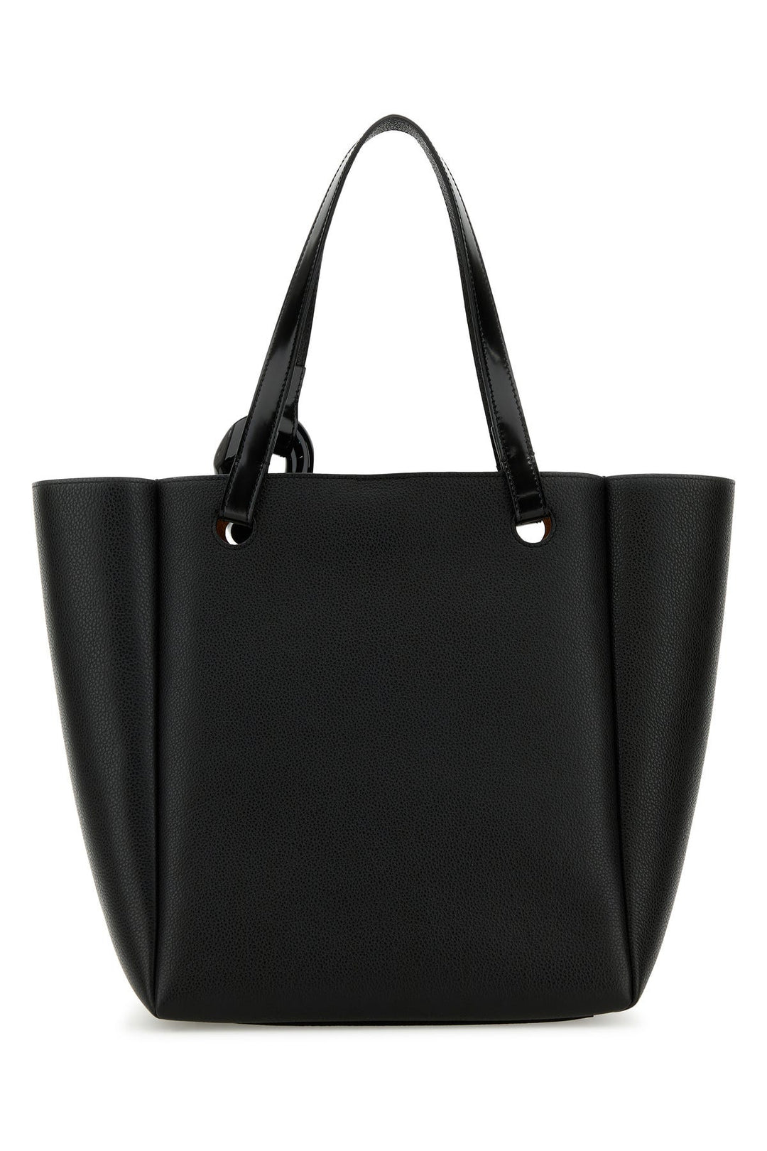 Black leather JWA Corner shopping bag