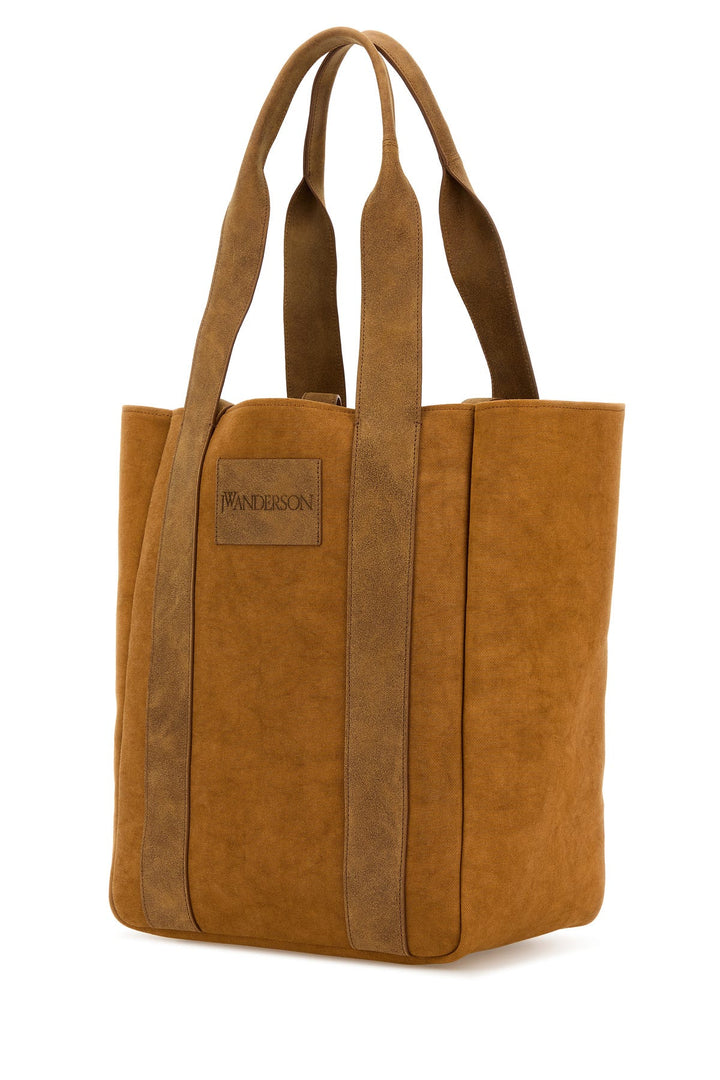 Camel canvas Workwear shopping bag