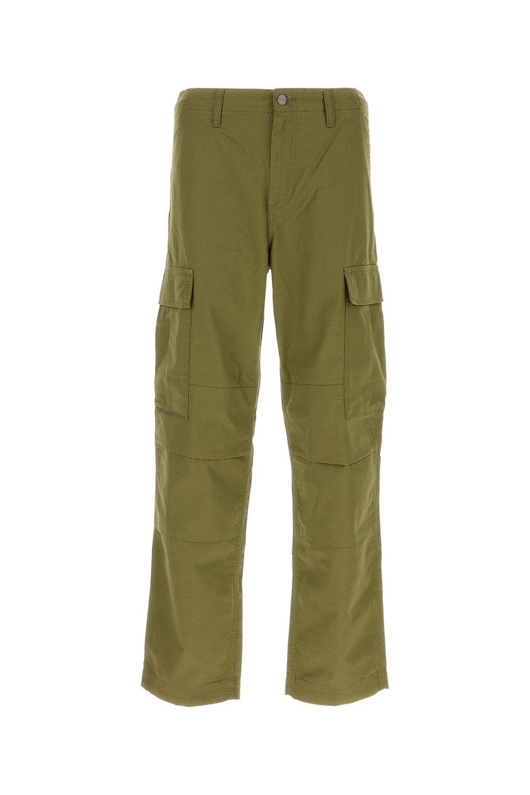 Olive green cotton Regular Cargo Pant