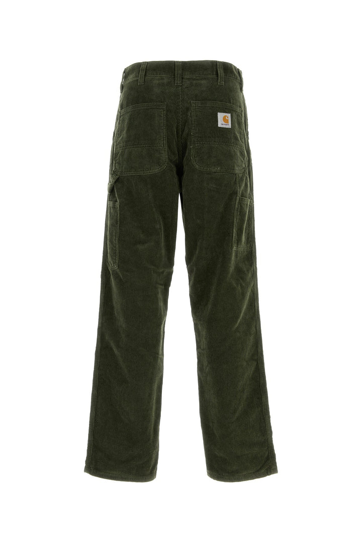 Dark green corduroy Single Knee Pant