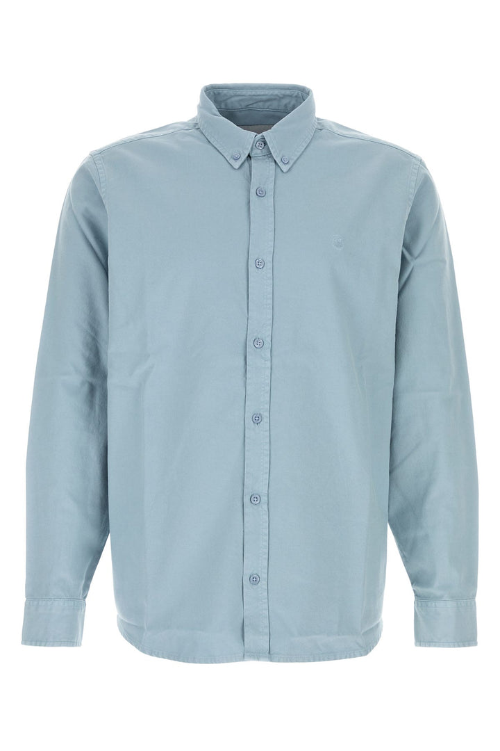 Powder blue oxford L/S Bolton Shirt