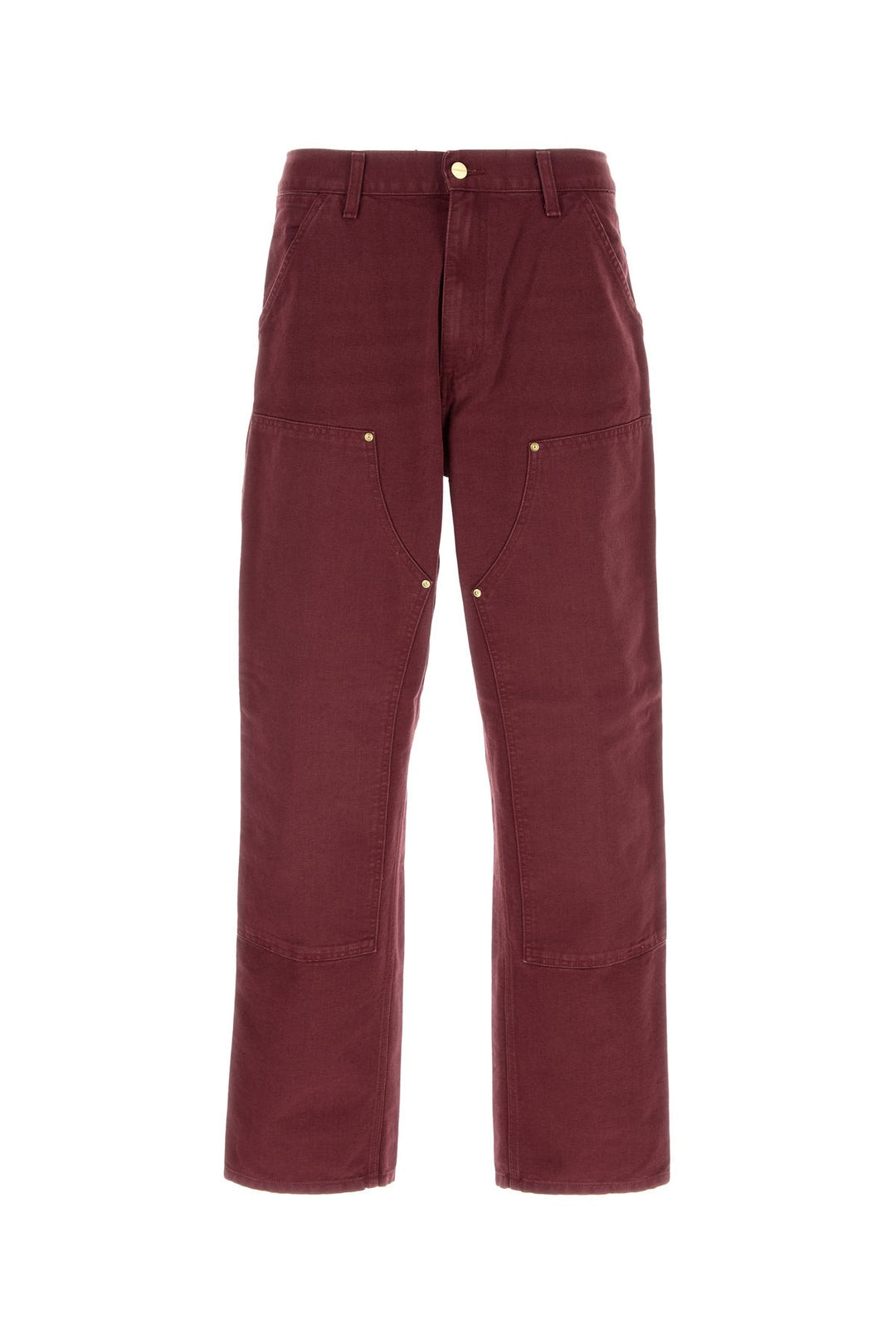 Burgundy denim Double Knee Pant