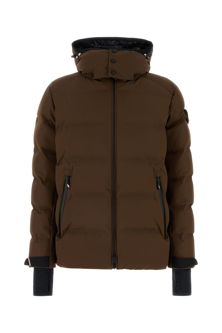 Brown stretch nylon Montgetech down jacket