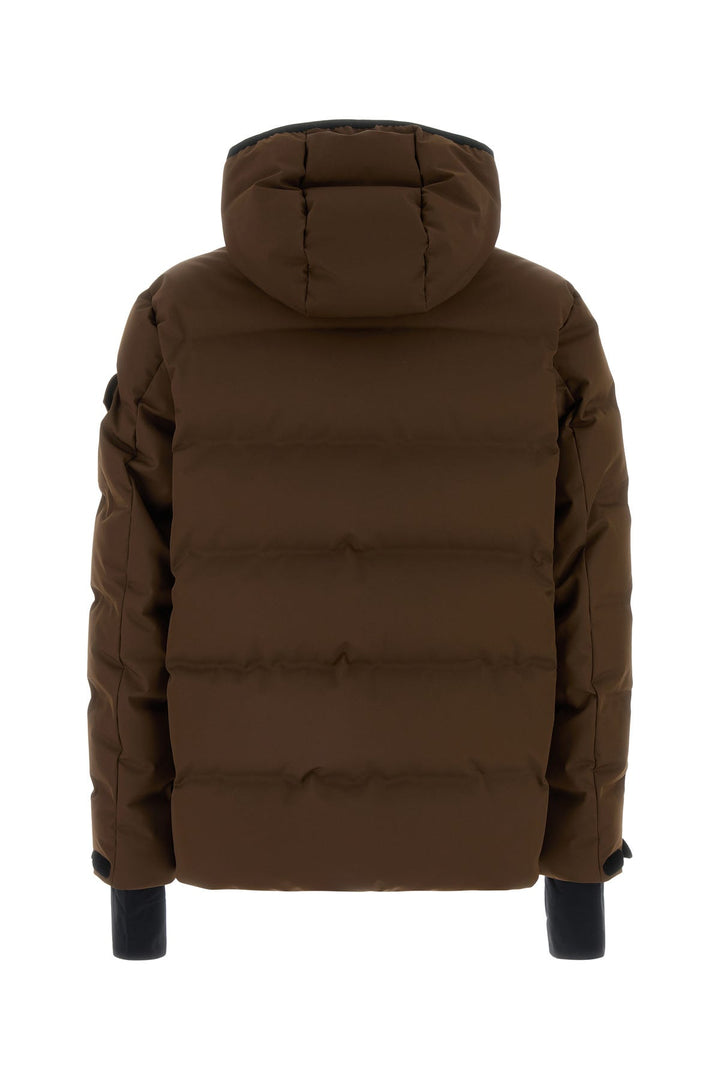 Brown stretch nylon Montgetech down jacket