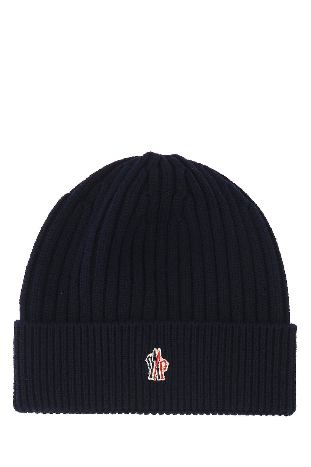 Midnight blue wool beanie hat