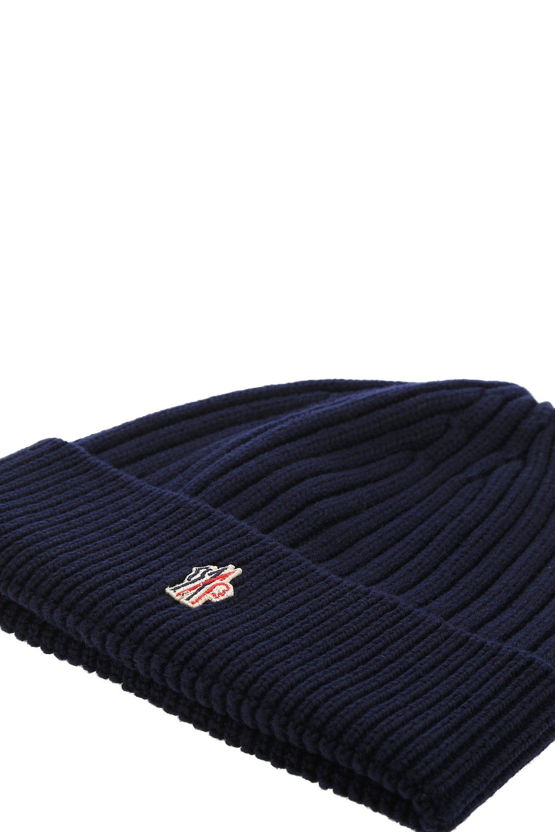 Midnight blue wool beanie hat