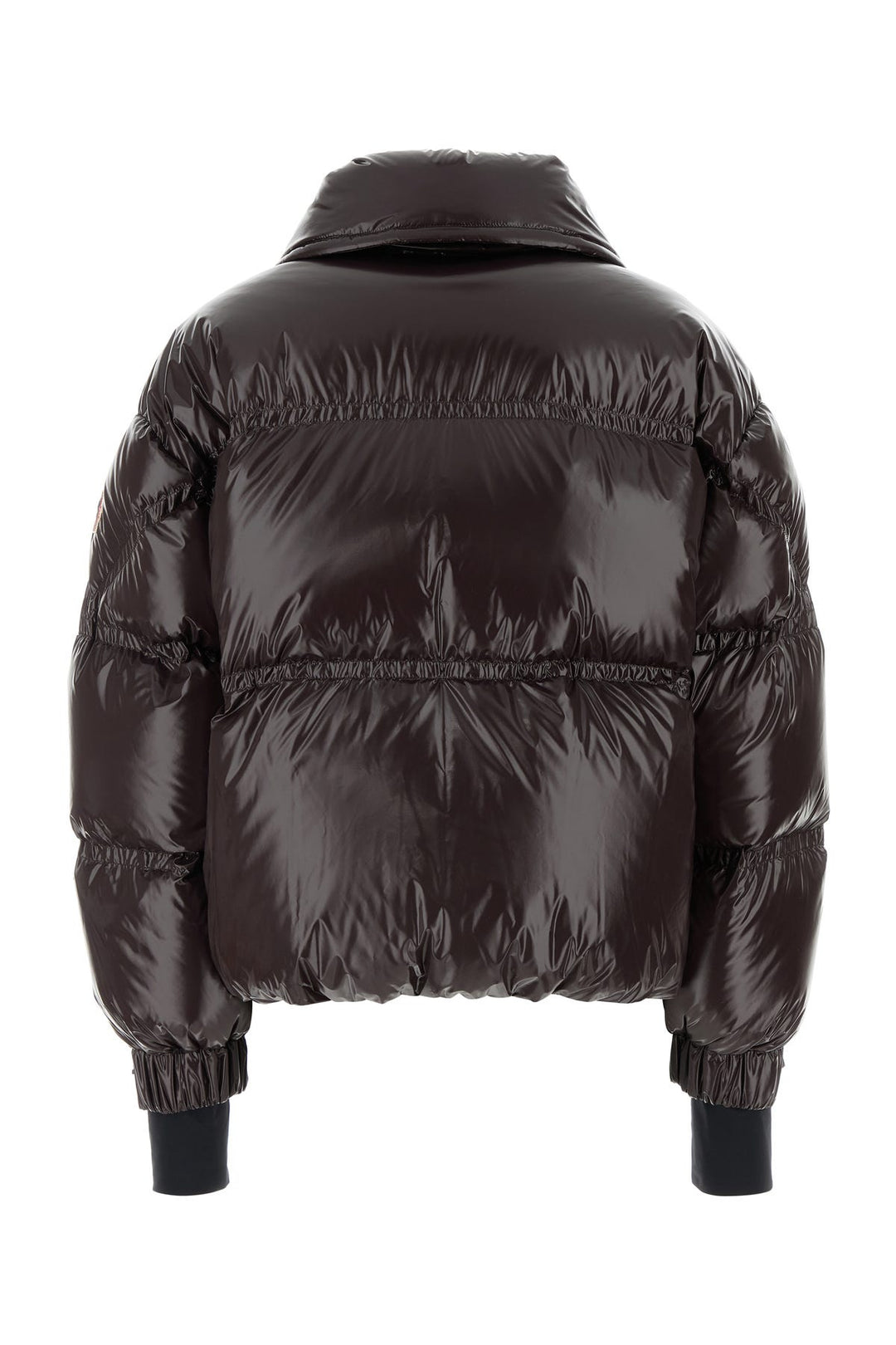 Chocolate nylon Cluses down jacket