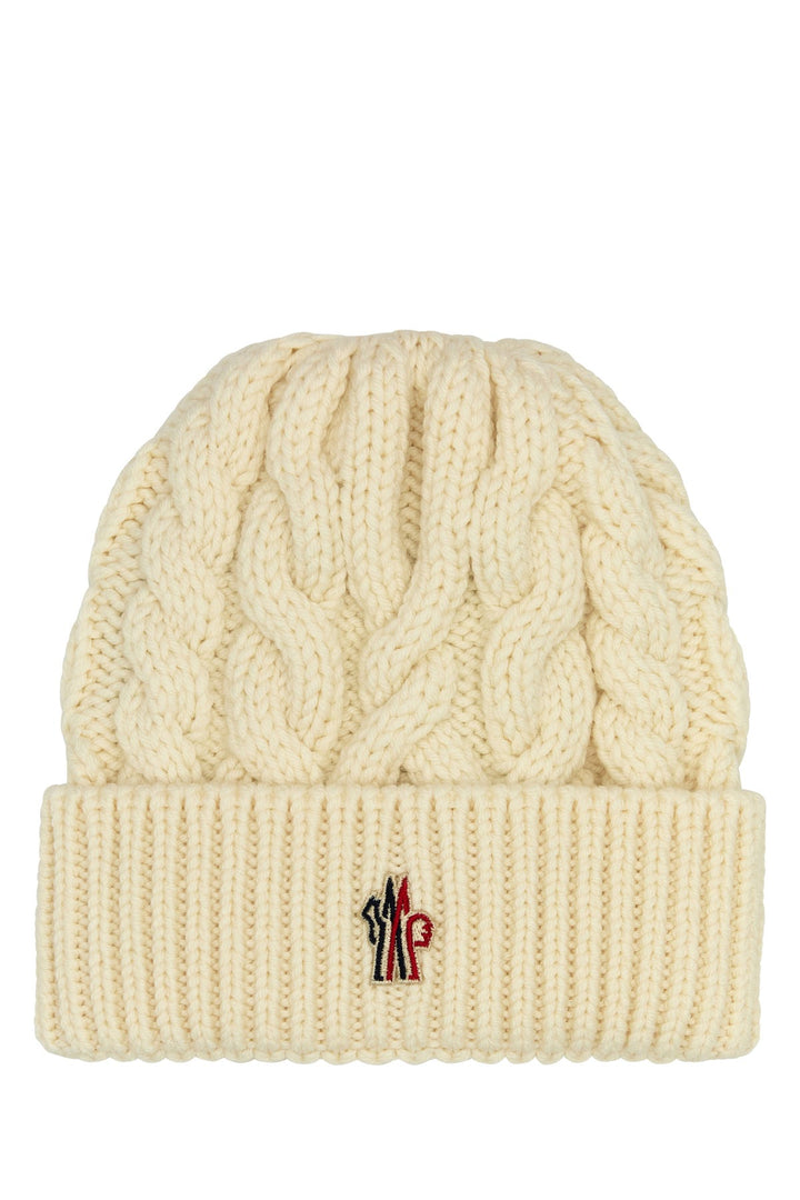 Ivory wool beanie hat