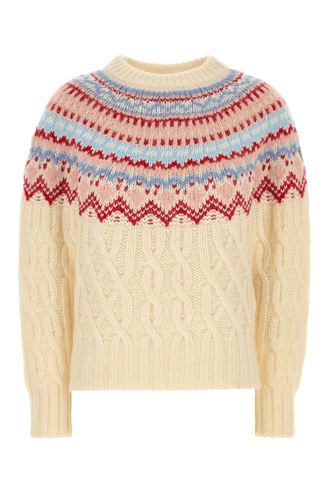 Cream wool blend sweater