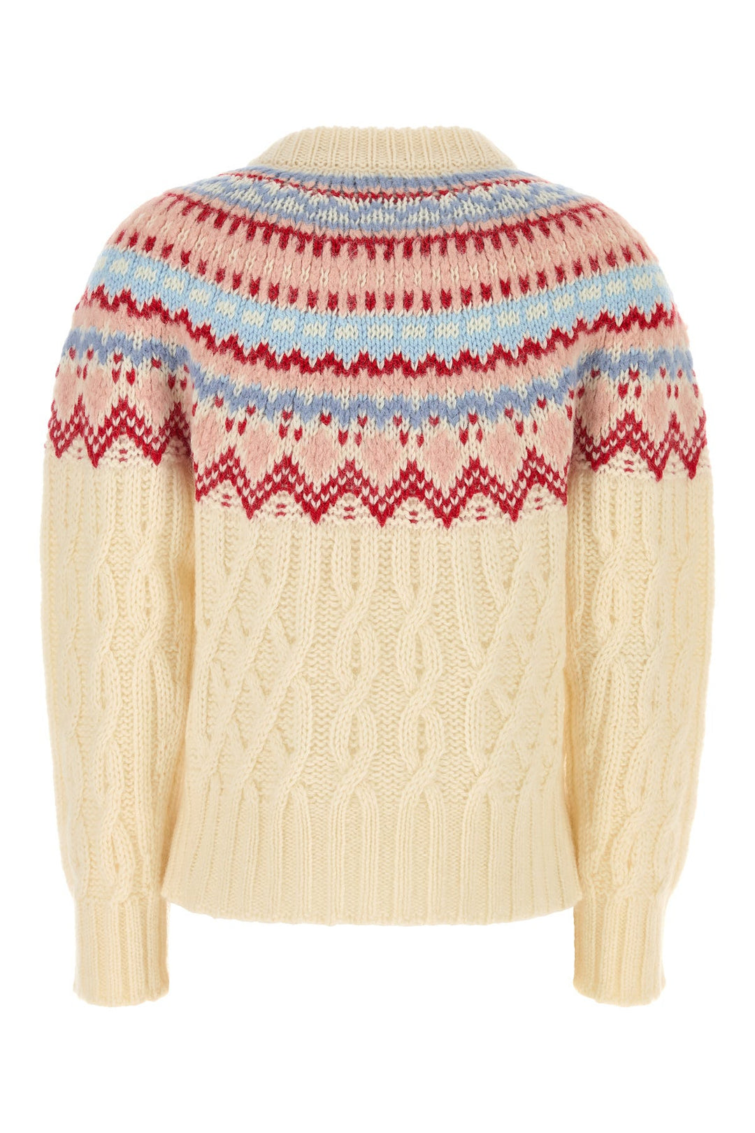 Cream wool blend sweater