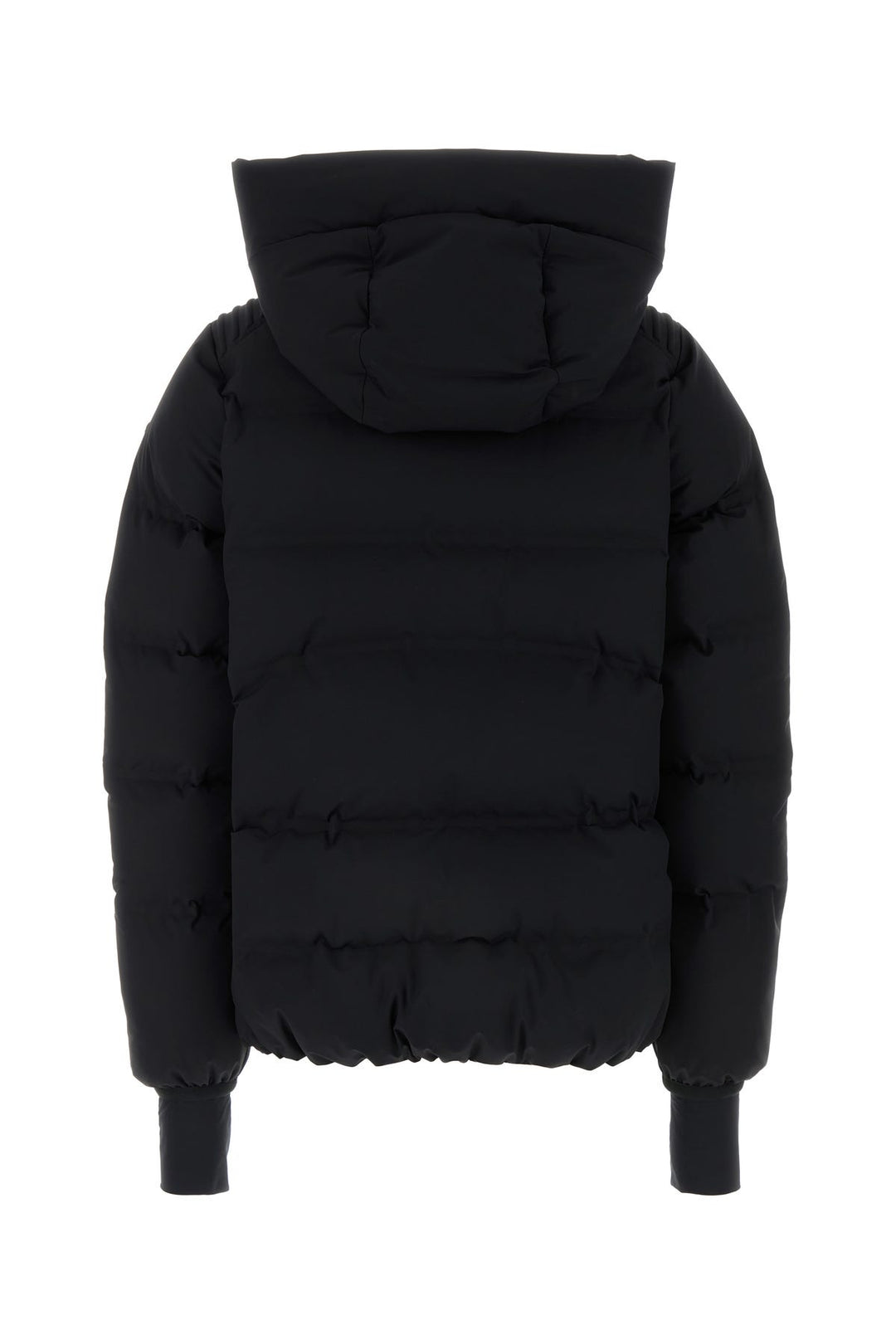 Black stretch nylon Suisses down jacket