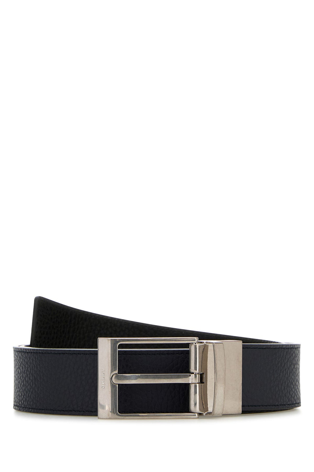 Midnight blue leather reversible belt