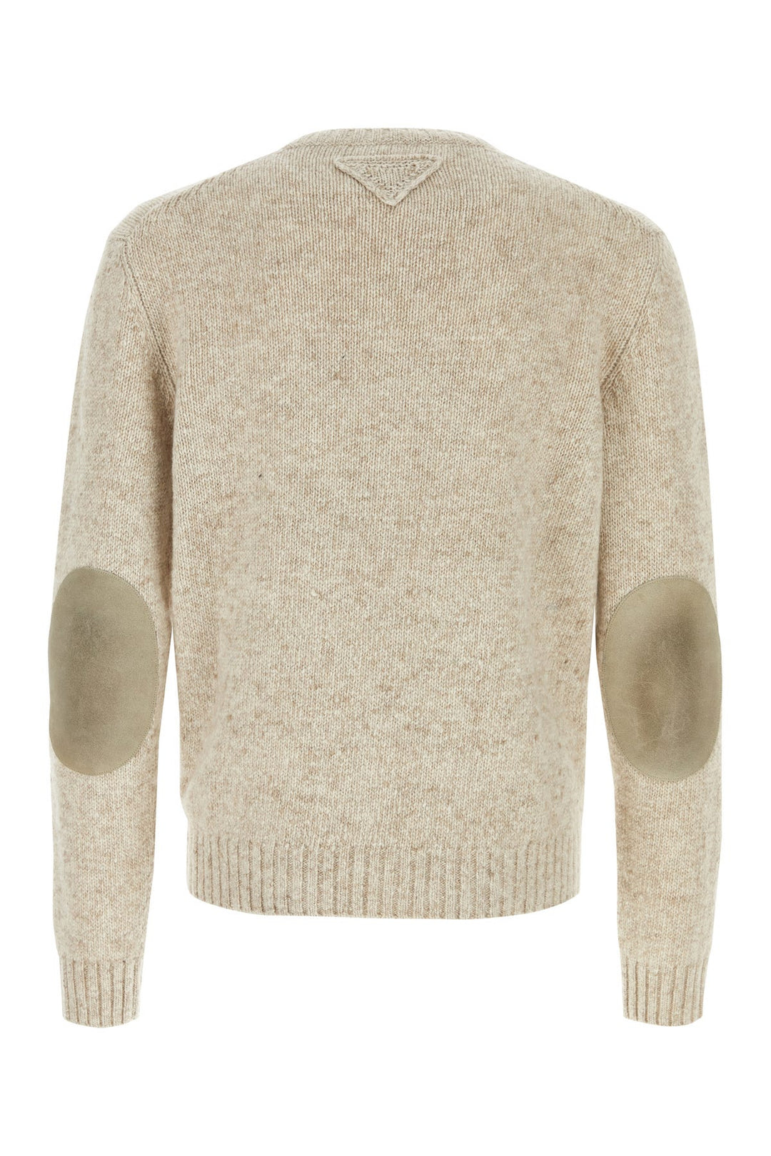 Melange sand cashmere sweater